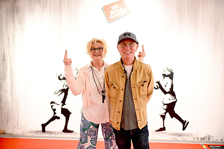Saskia Vester und Robert Flörke : Eröffnungsevent "House of Banksy – An Unauthorized Exhibition" Ausstellung im B-TWEEN, 1. UG (Ehem. Galeria Kaufhof Stachus) in München am 13.06.2024 (©Agency People Image (c) Michael Tinnefeld)